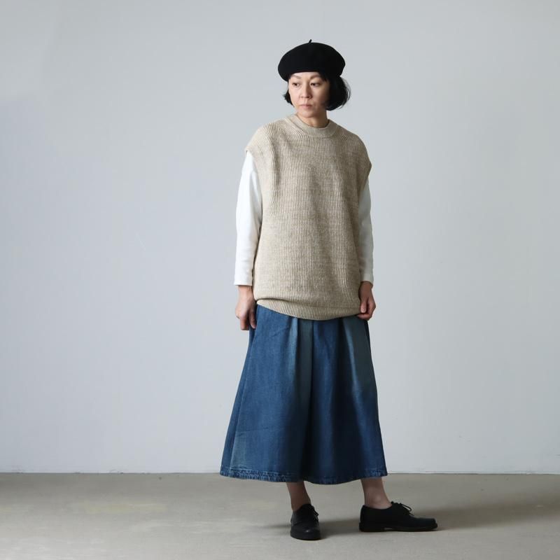 unfil (アンフィル) organic hemp ribbed-knit vest / オーガニック ...