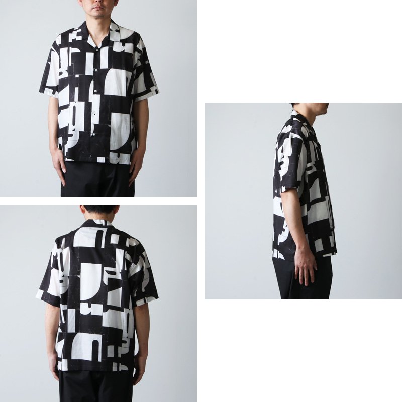 08sircus (ゼロエイトサーカス) Cu/C alphabet tile print shirt