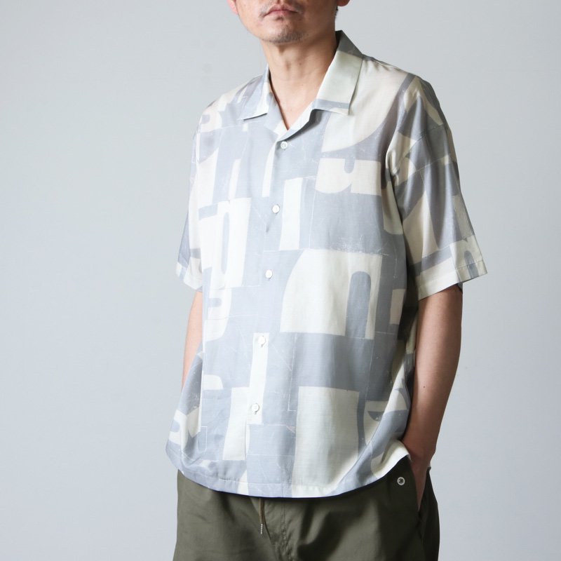 08sircus (ゼロエイトサーカス) Cu/C alphabet tile print shirt 