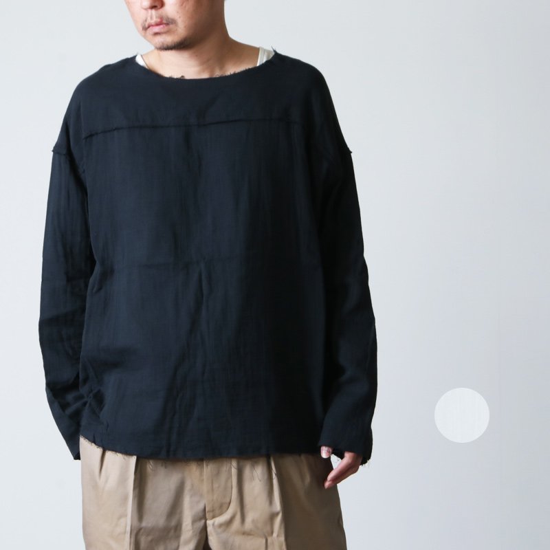 roundabout (ラウンダバウト) L/S Double Gauze Football T-Shirt