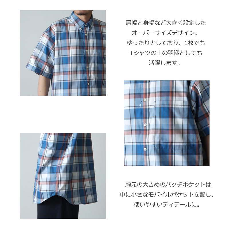 DAIWA PIER39 (ダイワピア39) Tech Flannel BD S/S / テックフランネルBDショートスリーブ