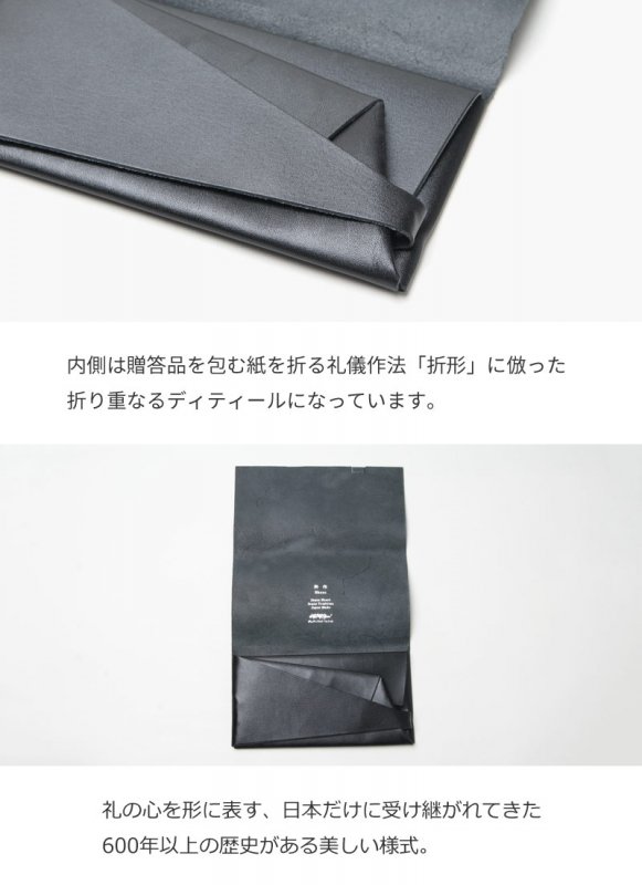 所作 (ショサ) Long Wallet #Black×Black Dot / ブラックドット ロング