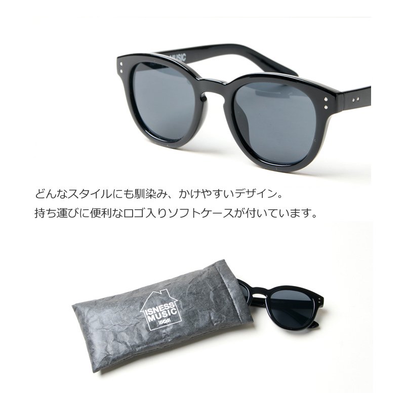 is-ness (イズネス) ISNESS MUSIC MUSIC SUNGLASSES B