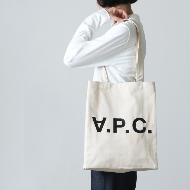 送料無料】☆A.P.C. TOTE LAURE BLACK LOGO JPS - トートバッグ