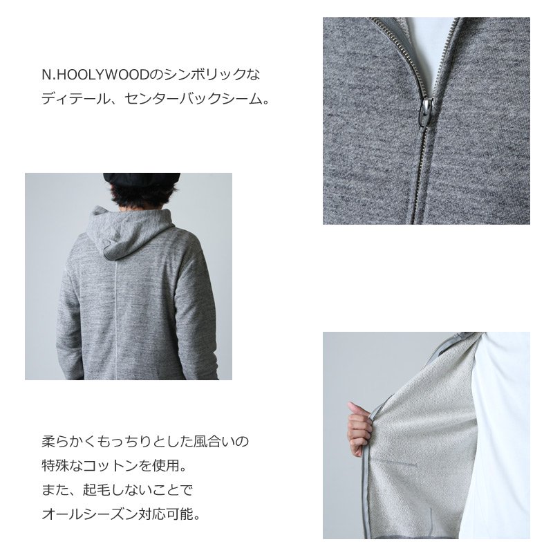 N.HOOLYWOOD (エヌハリウッド) 47PIECES ZIP UP HOODIE / ジップアップフーディー