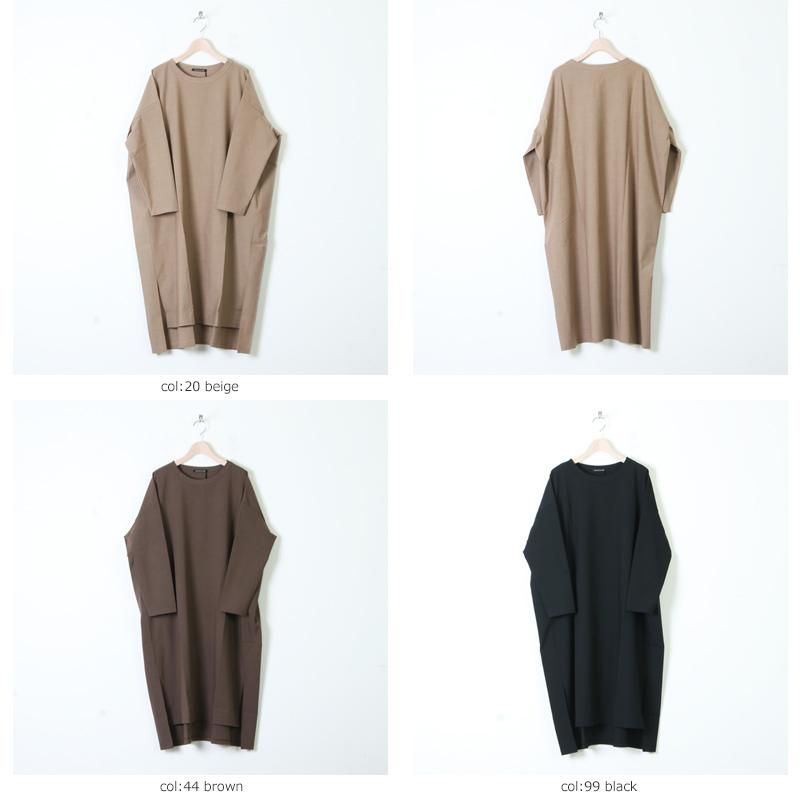 mizuiro ind (ミズイロインド) 2way stretch crew neck long OP