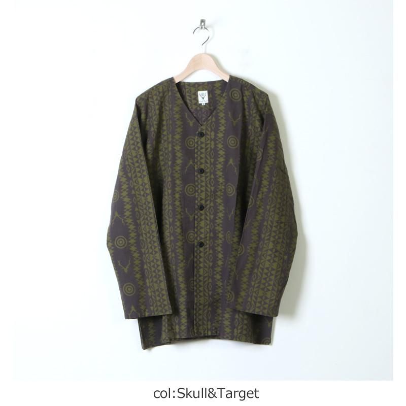 V Neck Army Shirt - Batik Pt.【返品・交換不可】 / Indian