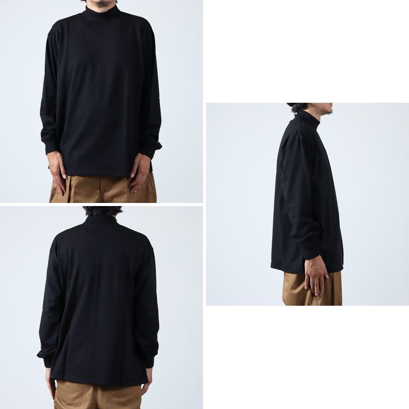 Graphpaper (グラフペーパー) L/S Mock Neck Tee / ロング