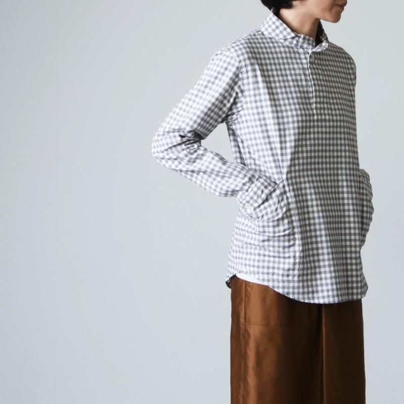 LOLO (ロロ) 定番プルオーバー ギンガムシャツ size:S