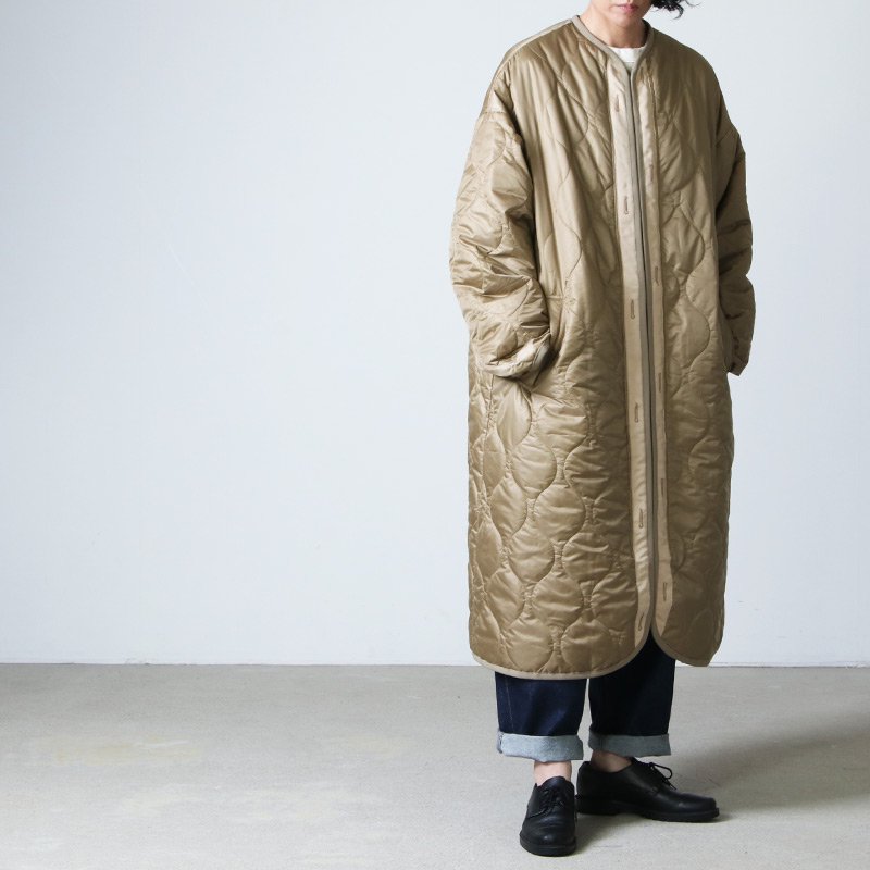 08sircus (ゼロエイトサーカス) Micro rip Quilted long coat