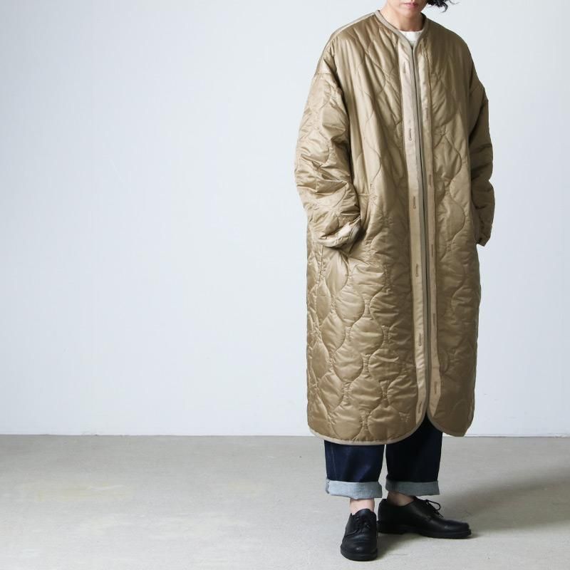 08sircus (ゼロエイトサーカス) Micro rip Quilted long coat 