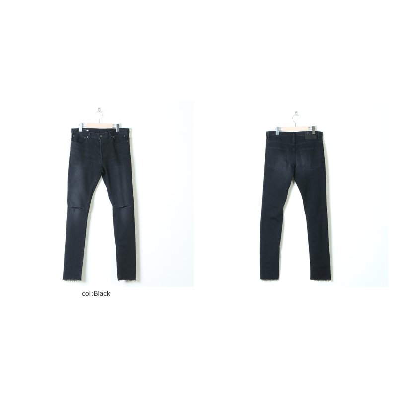 TAKAHIROMIYASHITATheSoloist. (タカヒロミヤシタザソロイスト) stretch slim tapered knee  slit 6 pocket jean