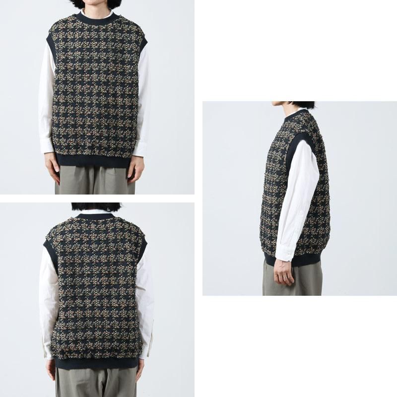 COOHEM (コーヘン) HOUNDSTOOTH TWEED VT / ハウンドトゥース COOHEM (コーヘン) HOUNDSTOOTH TWEED VT / ハウンドトゥース
