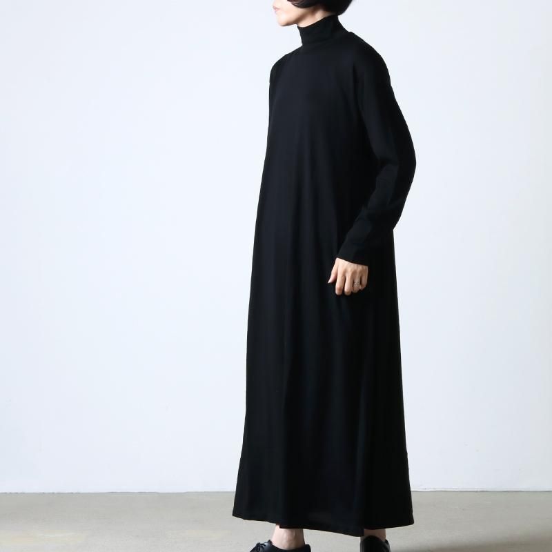 Graphpaper グラフペーパー Rib High Neck Dress リブニット ハイネックドレス 00/グレー ワンピース【2400013032995】