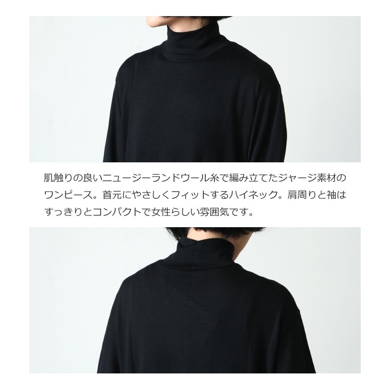 GRAPHPAPER グラフペーパー Washable Wool High Neck Tee