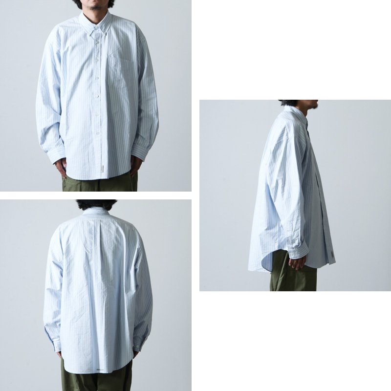 SEDAN ALL-PURPOSE (セダンオールパーパス) Oxford Stripe Big BD Shirt /  オックスフォードストライプビッグボタンダウンシャツ