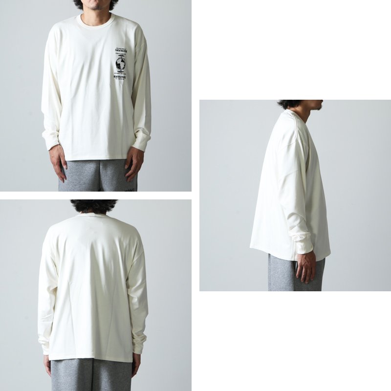 beautiful people (ビューティフルピープル) suvin pima jersey globe logo long T /  スビンピマジャージグローブロゴロングＴ