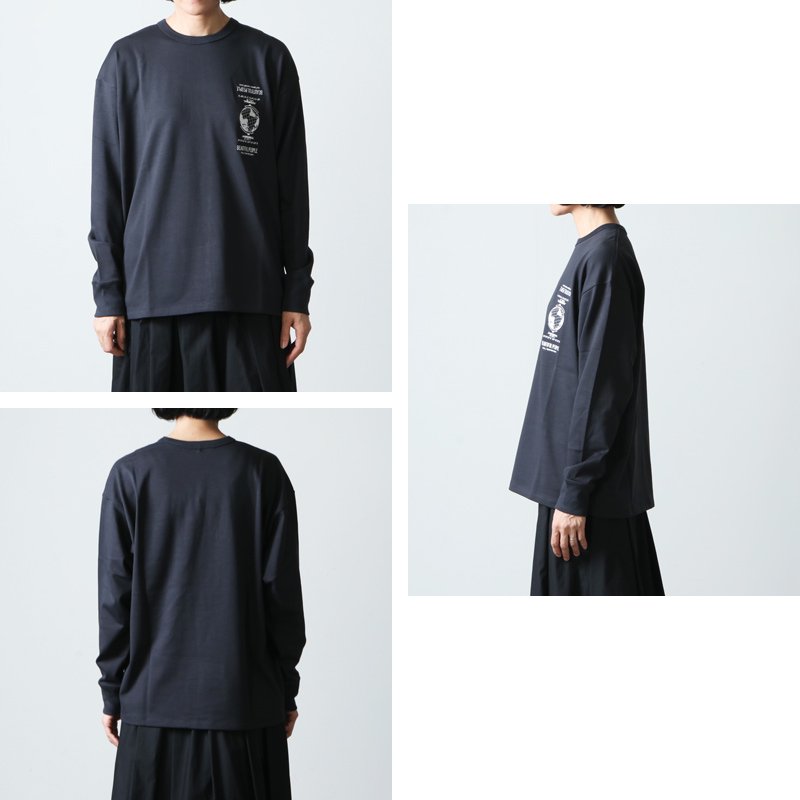 beautiful people (ビューティフルピープル) suvin pima jersey globe logo long T /  スビンピマジャージグローブロゴロングＴ