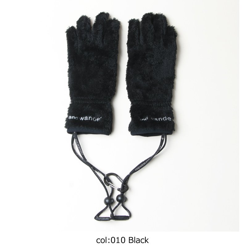 and wander (アンドワンダー) high loft fleece glove / ハイロフト