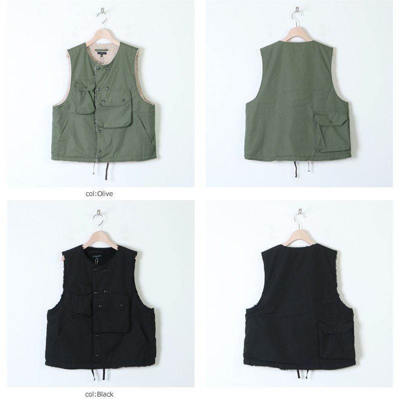 ENGINEERED GARMENTS (エンジニアードガーメンツ) Cover Vest -PC Poplin / カバーベスト