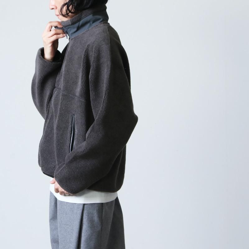 Graphpaper (グラフペーパー) Wool Boa Zip-Up Blouson / ウールボア ...