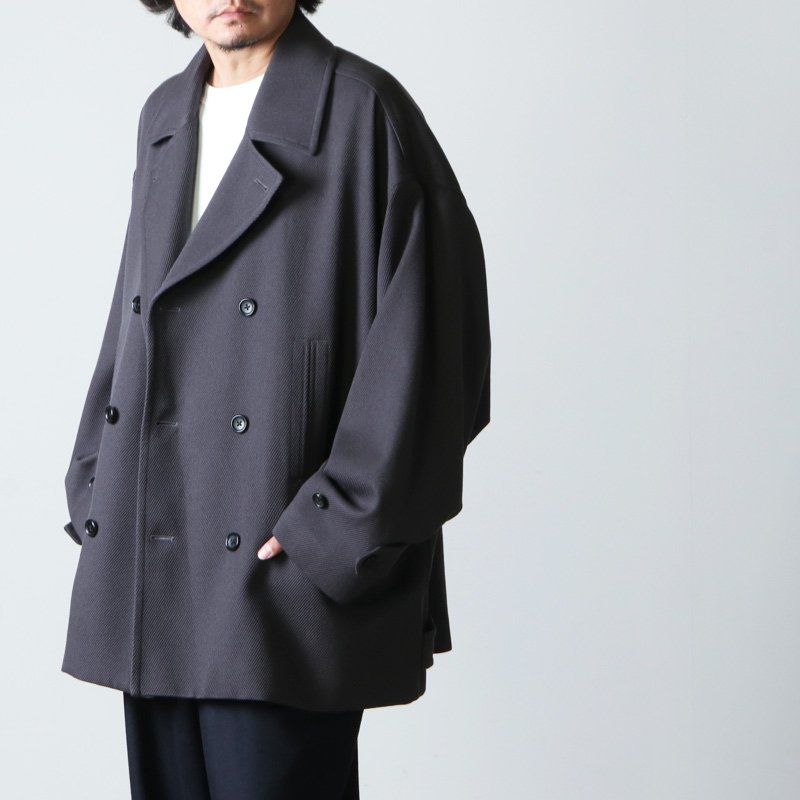 Graphpaper (グラフペーパー) Wool Kersey Pea Coat / ウールカルゼ