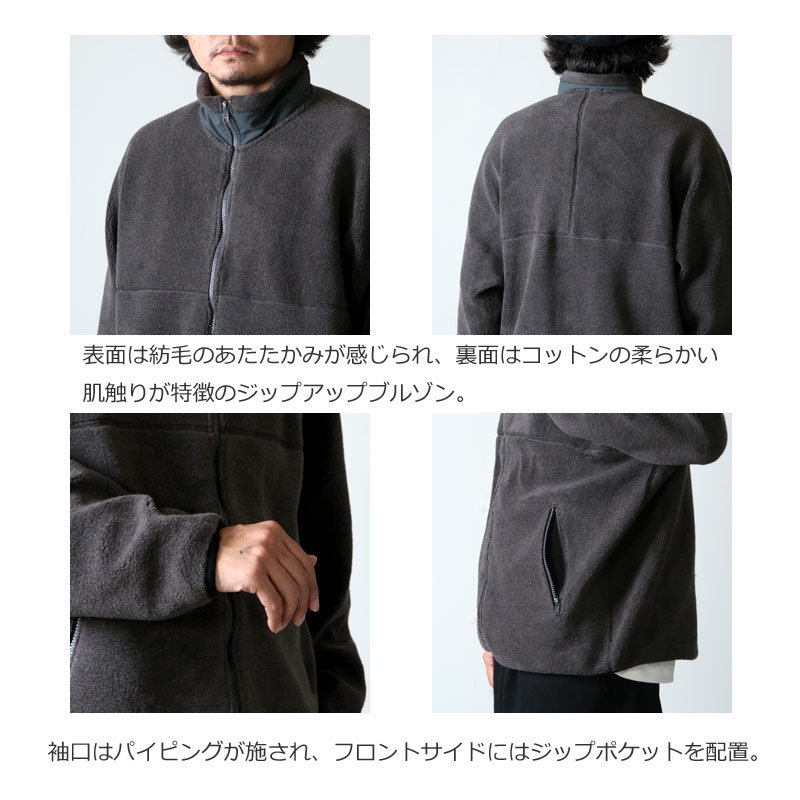 Graphpaper (グラフペーパー) Wool Boa Zip-Up Blouson / ウールボアジップアップブルゾン