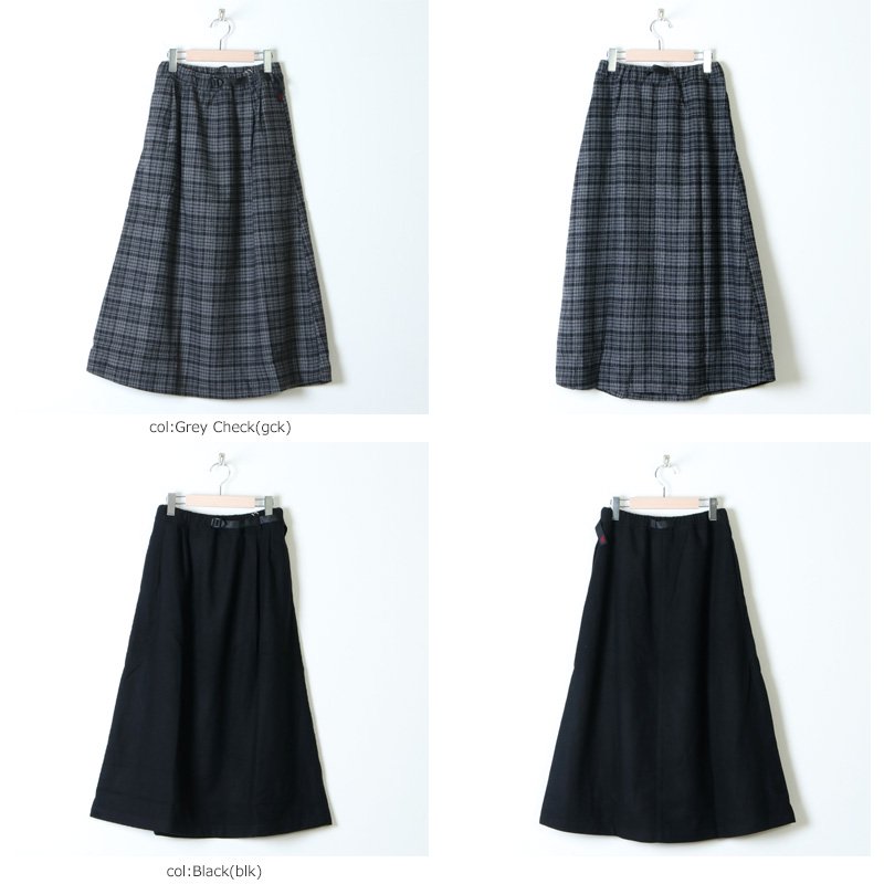 GRAMICCI (グラミチ) WOOL BLEND LONG FLARE SKIRT / ウールブレンドロングフレアスカート