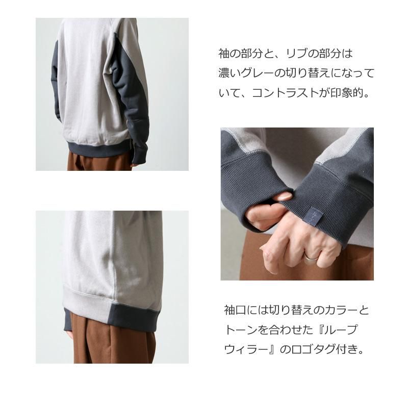 Graphpaper (グラフペーパー) LOOPWHEELER for GP Raglan Sweat