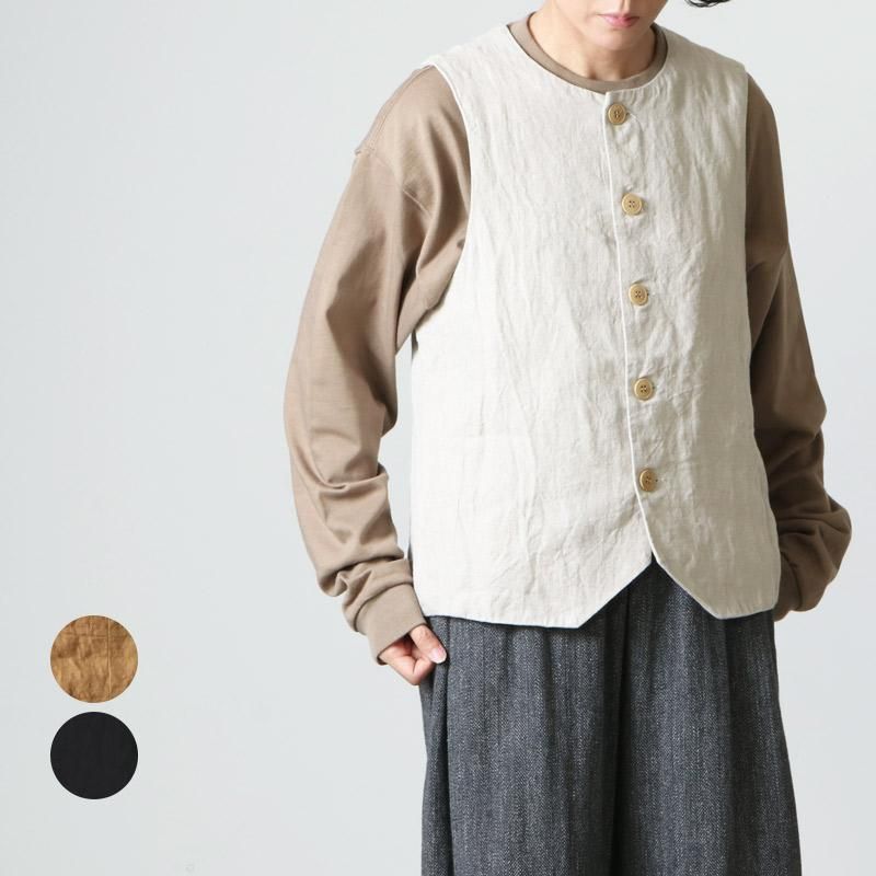 Gauze (ガーゼ) TWILL LINEN CLASSICAL VEST / ツイルリネンクラシカルベスト