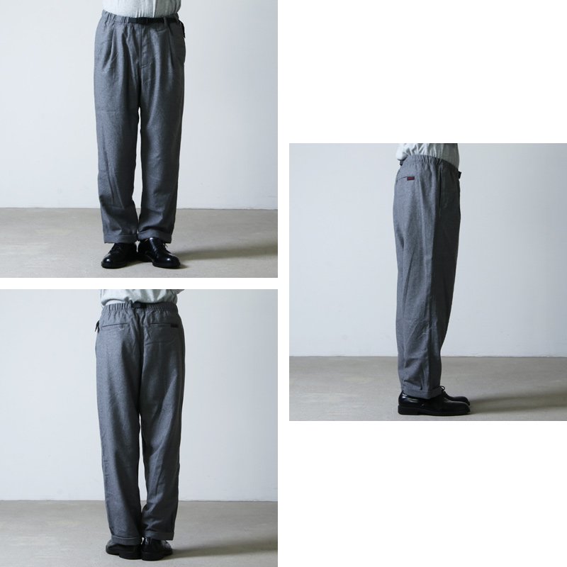 GRAMICCI (グラミチ) WOOL BLEND TUCK TAPERED PANTS / ウールブレンド