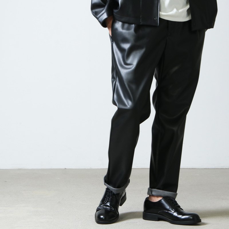 CURLY (カーリー) REGENCY EZ TROUSERS Synthetic leather
