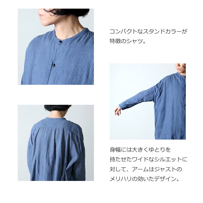 jujudhau (ズーズーダウ) STAND COLLAR SHIRTS / スタンドカラーシャツ