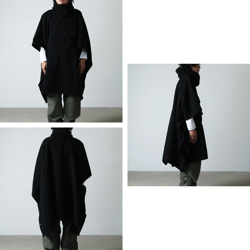 ENGINEERED GARMENTS (エンジニアードガーメンツ) Poncho -Polyester Fake Melton / ポンチョ