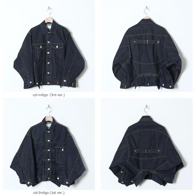 renew】 selvedge denim big blouson – beautiful people online
