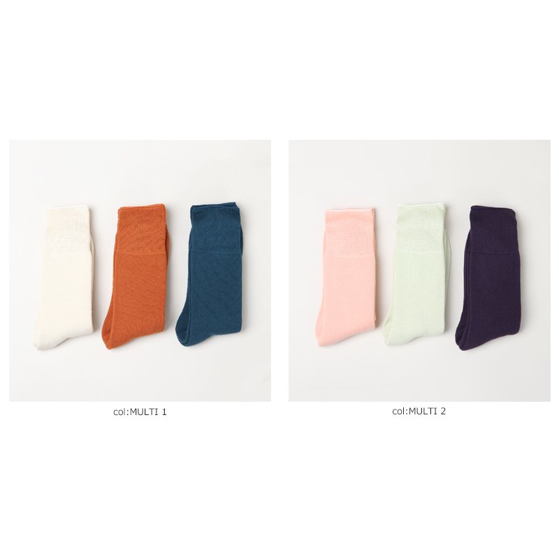 Graphpaper (グラフペーパー) Graphpaper 3-Pack Socks MULTI / 3