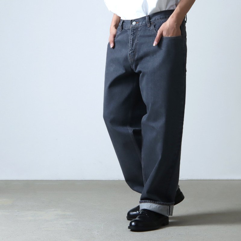 CIOTA (シオタ) グレー スビンコットン 13,5oz バギーデニム