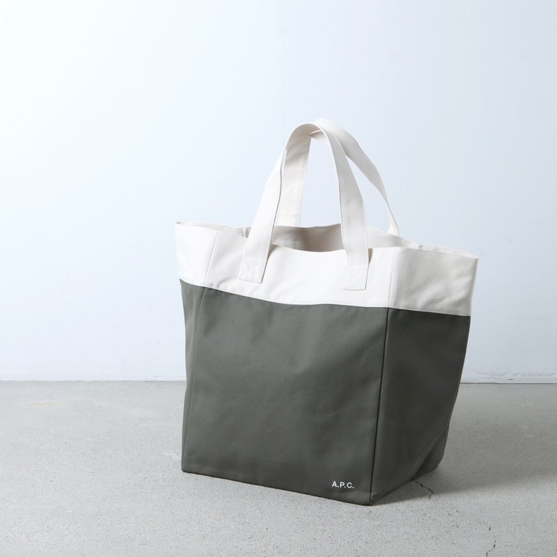 A.P.C. (アーペーセー) CABAS MARTY / バイカラーキャンバストート