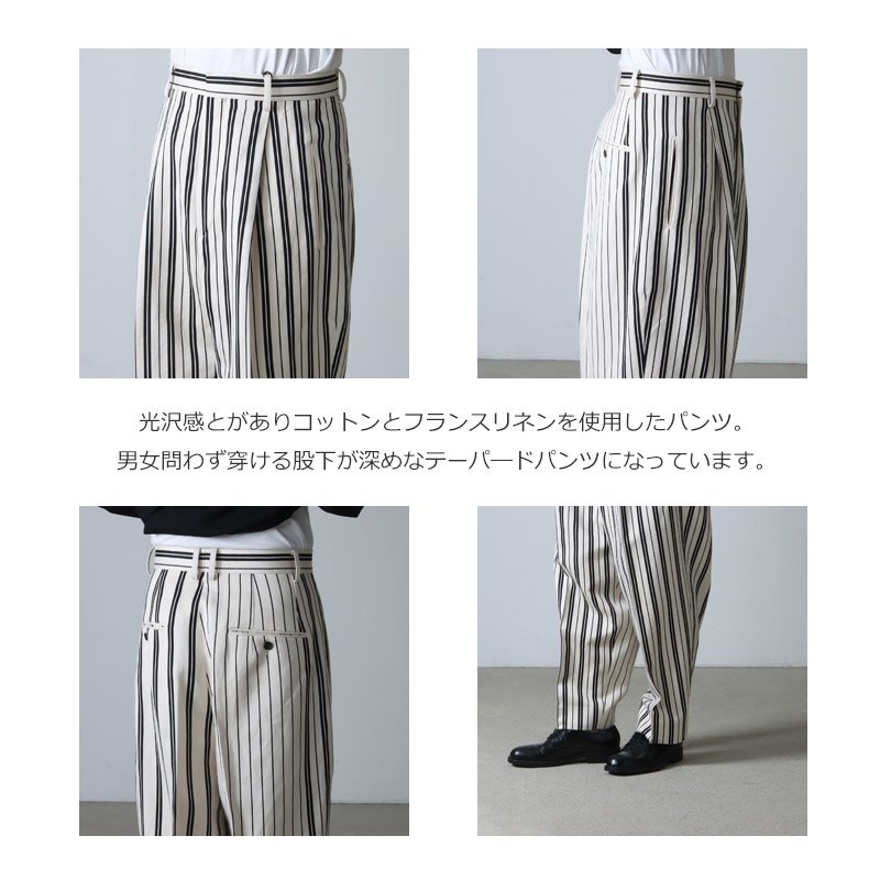 beautiful people (ビューティフルピープル) cotton linen stripe one 
