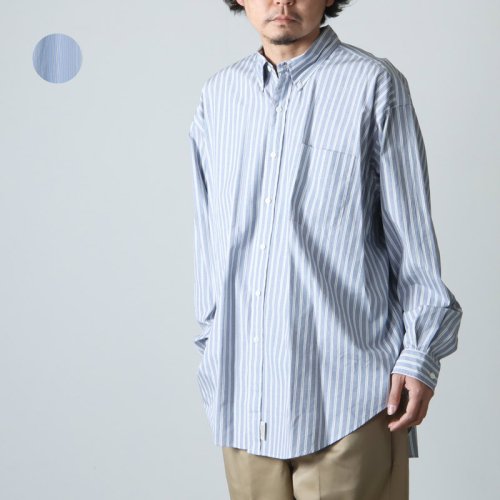 SEDAN ALL-PURPOSE (セダンオールパーパス) Poplin Stripe Big BD Shirt / ポプリンストライプビッグボタンダウンシャツ