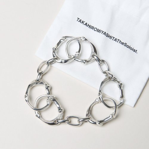 TAKAHIROMIYASHITATheSoloist. (ҥߥ䥷) bone shaped carabiner bracelet.-S- / ܡ󥷥ץӥʥ֥쥹å