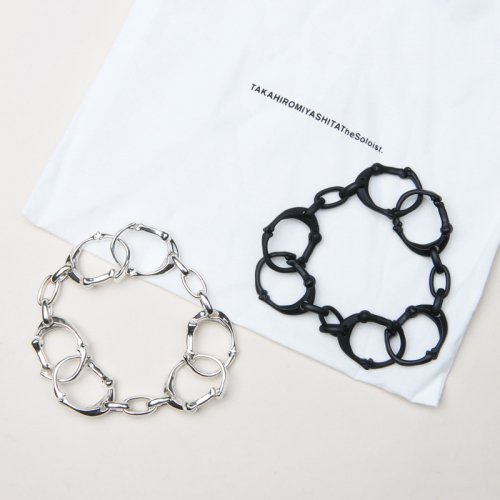 TAKAHIROMIYASHITATheSoloist. (ҥߥ䥷) bone shaped carabiner bracelet.-S- / ܡ󥷥ץӥʥ֥쥹å