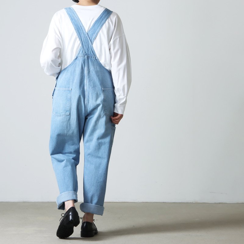 LENO (リノ) OVERALLS FADE INDIGO / オーバーオールフェード