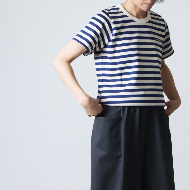 beautiful people (ビューティフルピープル) suvin pima border jersey big T-shirts / スビンピマ ボーダージャージービッグティーシャツ