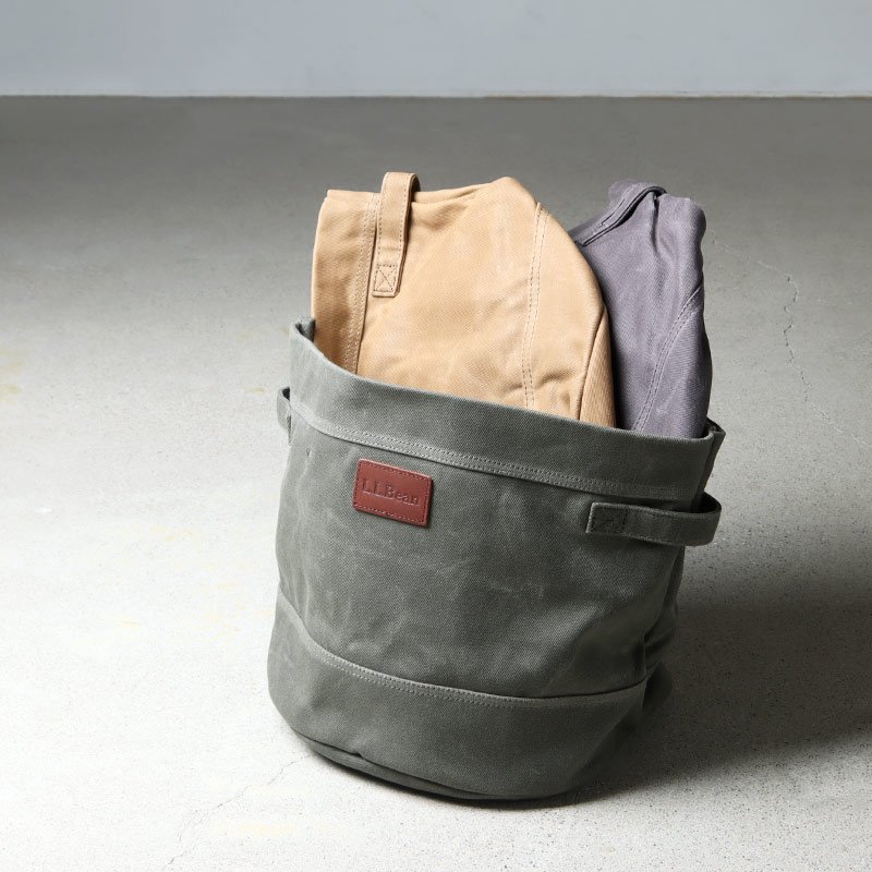 L.L.Bean Waxed Canvas Storage Tote