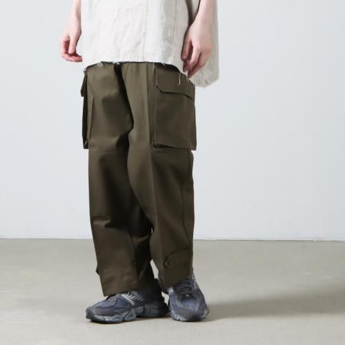 blurhms (ブラームス) Wool Ramie Super Wide Slacks / ウール