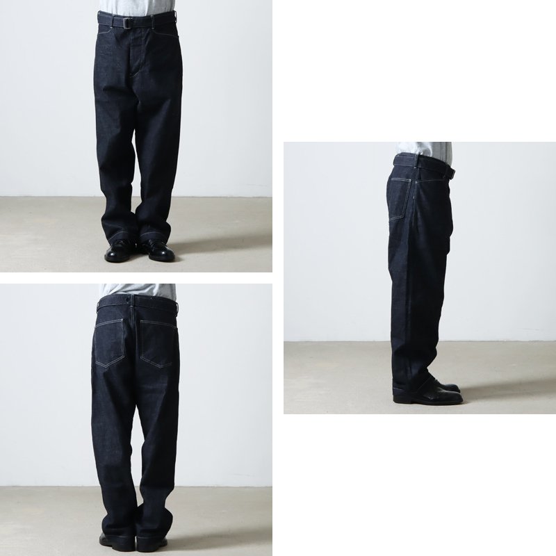 blurhms (ブラームス) 12.9oz Denim Long Belted Pants / 12.9オンスデニム ロングベルトパンツ