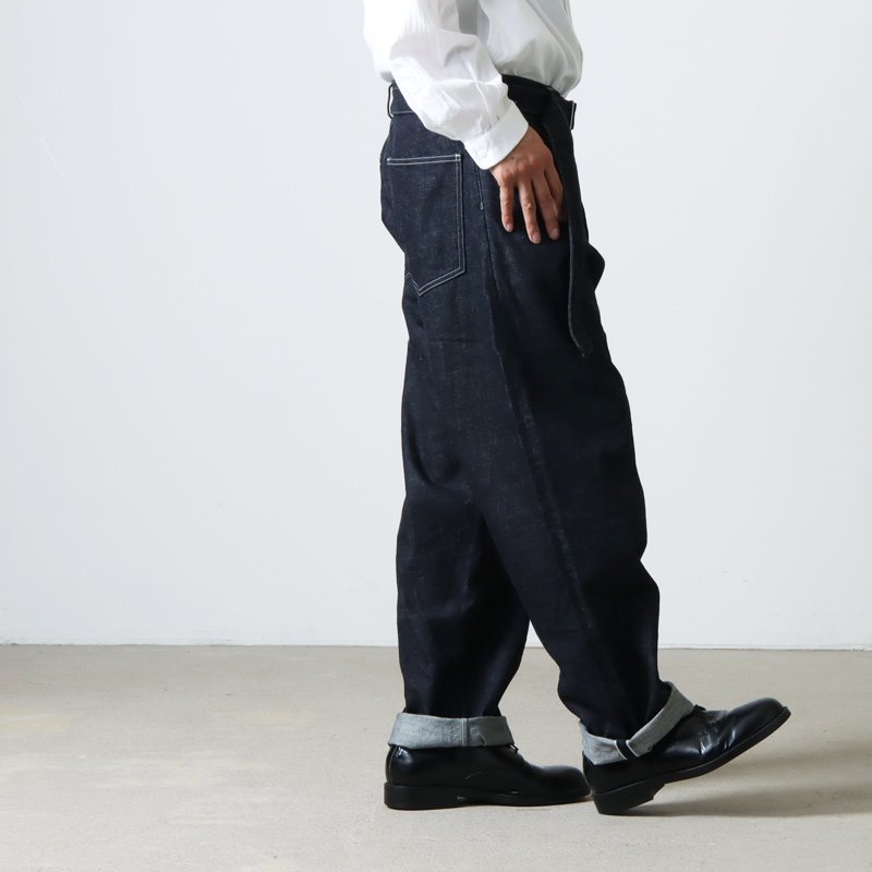 blurhms (ブラームス) 12.9oz Denim Long Belted Pants / 12.9オンス