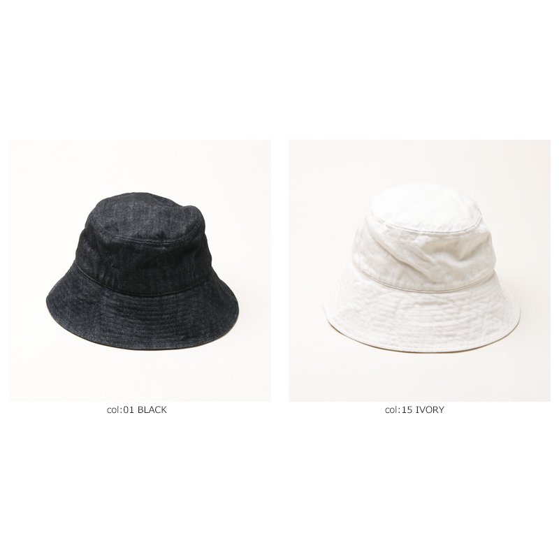 KIJIMA TAKAYUKI (キジマタカユキ) ORGANIC COTTON DENIM BUCKET HAT