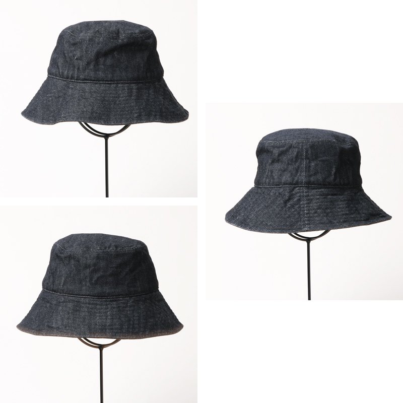 KIJIMA TAKAYUKI (キジマタカユキ) ORGANIC COTTON DENIM BUCKET HAT / オーガニックコットン デニムバケットハット